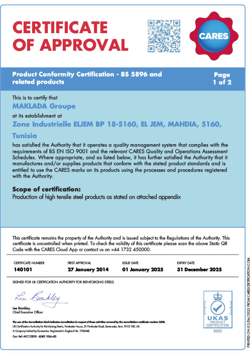 certificat Maklada